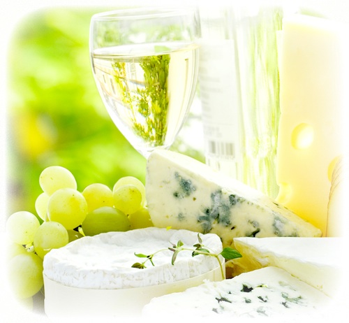 cheese and wine